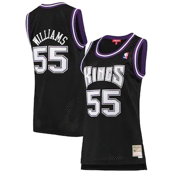 womens mitchell and ness jason williams black sacramento ki-341